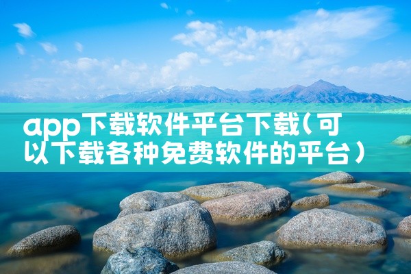 app下载软件平台下载