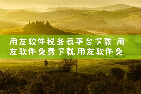 用友软件税务云平台下载