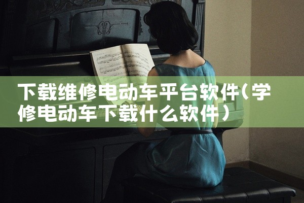 下载维修电动车平台软件